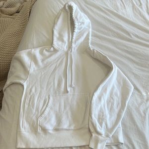 White aritzia TNA cozy AF hoodie size small